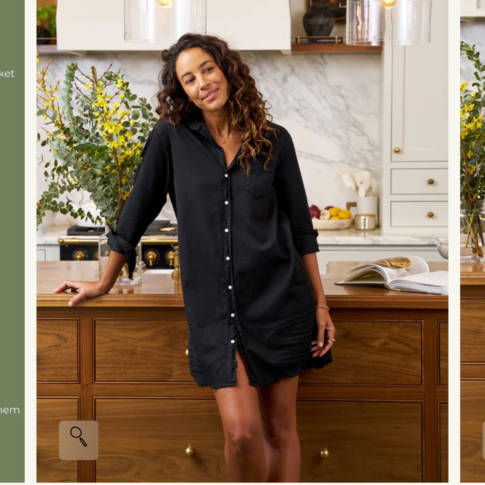 Frank & Eileen Mary Shirt Dress size xl black